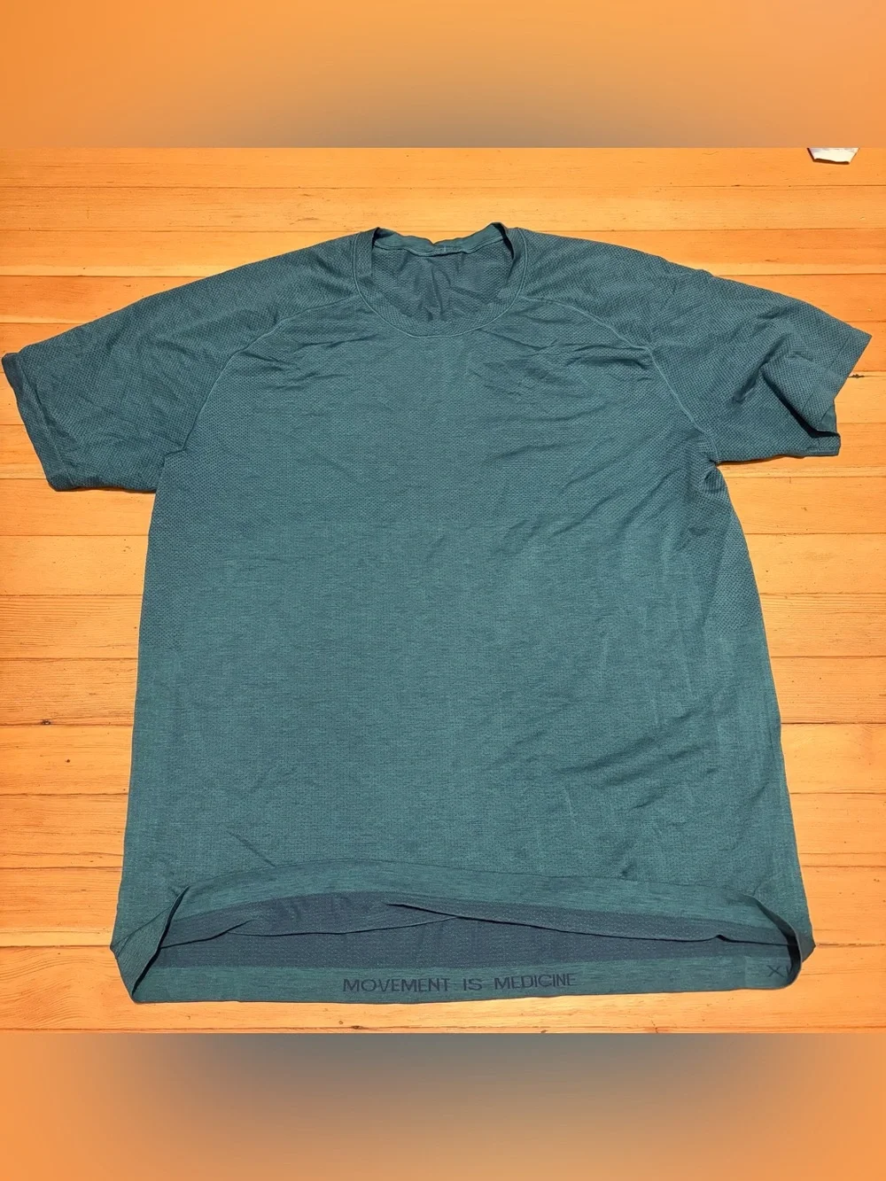 Lululemon Metal Vent Tech Shirt Men's XL teal green Performance short sleeve